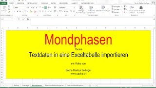 Daten aus einer Textdatei in Excel importieren [upl. by Nylevol]