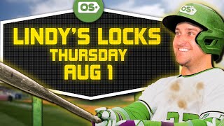 MLB Picks for EVERY Game Thursday 81  Best MLB Bets amp Predictions  Lindys Locks [upl. by Ardath330]