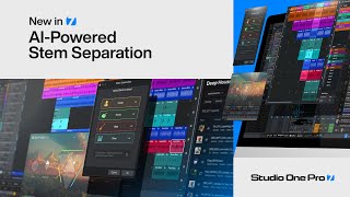 AIPowered Stem Separation  New in Studio One Pro 7  PreSonus [upl. by Cornelle]