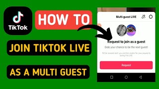 How to join TikTok live as a guest  How to send guest request on TikTok live [upl. by Leuqram]