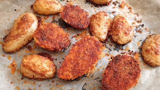 Easy crispy parmesan potatoes recipe  Parmesan crusted potatoes [upl. by Leasi]