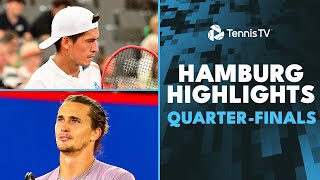 Zverev Plays Zhang Rune vs Fils Baez amp More Feature  Hamburg 2024 QuarterFinals Highlights [upl. by Sigmund652]