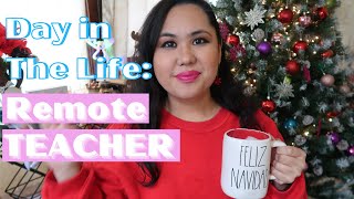 DAY IN THE LIFE OF A REMOTE TEACHER AND WFH ORGANIZATION TIPS  work from home watch me teach [upl. by Inal]