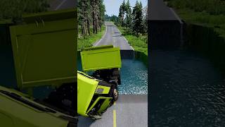 Water ramp Vs transport trucks beamngdrive bngcrashes automobile bmng beamng bmgcrashes [upl. by Olzsal]