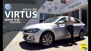 Volkswagen Virtus Highline 10 Turbo 200TSI em detalhes [upl. by Chandos]