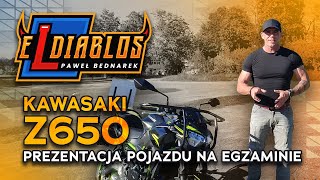 ELDIABLOS  prezentacja pojazdu i przygotowanie do jazdy  Kawasaki Z650  NAUKA JAZDY [upl. by Zolnay]