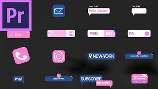 App Banners And Icons  Premiere Pro MOGRT [upl. by Acisseg499]