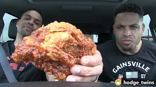 Eating KFCs® Nashville Hot Chicken Hodgetwins [upl. by Enyar]