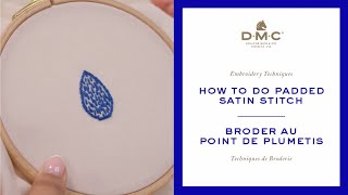 Embroidery How To Padded Satin Stitch [upl. by Aicenev]