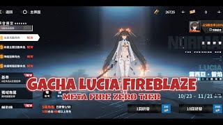 GACHA LUCIA FIREBLAZE META FIRE ZERO TIER  PUNISHING GRAY RAVEN TW [upl. by Winn]