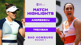 Bianca Andreescu vs Martina Trevisan  2022 Bad Homburg Round 1  WTA Match Highlights [upl. by Merridie415]