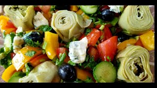 Salade Dartichauts Simple avec une bonne Vinaigrette [upl. by Nueovas754]