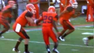 Slow Motion Hit and Tackle Causing Ground Fumble Rule [upl. by Philip7]