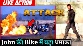 Attack John Abraham Live Bike Blast Scene Shooting [upl. by Katha]