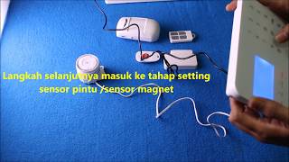 Cara setting GSM alarm 433mhz ke sensor sensornya [upl. by Dorie]