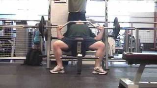 180 x 10 reps cambered bar incline bench press [upl. by Teodorico547]