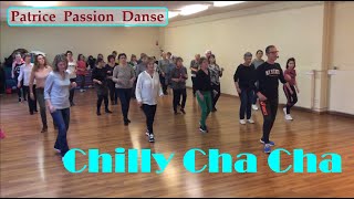 Chilly Cha Cha  Line Dance  Patrice Passion Danse [upl. by Asirac]