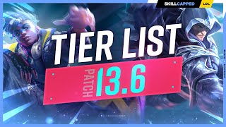 NEW TIER LIST for PATCH 136  League of Legends [upl. by Lada]