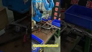 CRP welding robot  widely used in the tricycle industry welding [upl. by Airdnalahs]