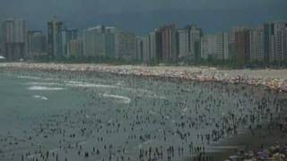 Big Beach  Praia Grande  Santos Sao Paulo Brazil [upl. by Ivor850]