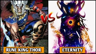 Eternity Vs Rune King Thor Who Wins  Explained In Hindi [upl. by Eisle]