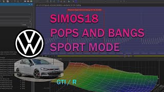 VW Golf GTI Pops And Bangs on Sport Mode  SIMOS1810 WinOLS by DRFile [upl. by Cornelia388]