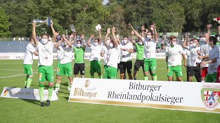 Engers schreibt FußballGeschichte  Bitburger Rheinlandpokal  FC Karbach  FV Engers [upl. by Maurilla]