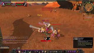 WOTLK noob warrior on steroids vs full lvl 13 barrens razormane camp [upl. by Eisoj]