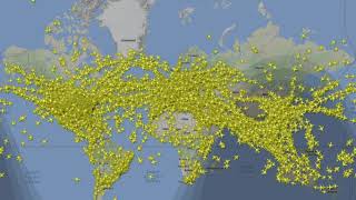 205468 Flights in 24 Hours [upl. by Telfore33]