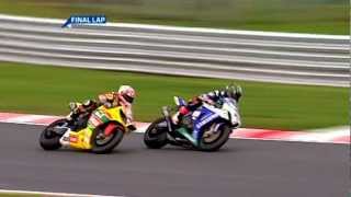 British Superbike 2011 Last Lap  Tommy Hill vs John Hopkins  Post Race Interview [upl. by Neik]