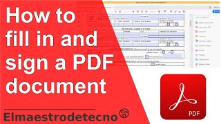 How to fill and sign a PDF document or form with Adobe Acrobat Reader [upl. by Ori862]