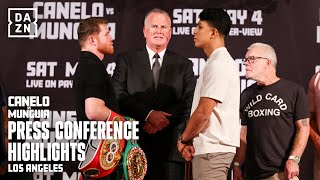 CANELO ALVAREZ VS JAIME MUNGUIA LA PRESSER HIGHLIGHTS [upl. by Margreta131]