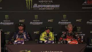 Monster Energy Supercross Press Conference Round 4  Anaheim 2 [upl. by Eekcaj]