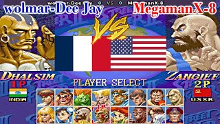 Super Street Fighter II X Grand Master Challenge  wolmarDee Jay vs MegamanX8 [upl. by Belanger]