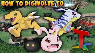 How to digivolve to AGUMONGABUMON Digimon World  PSX [upl. by Drofyar]