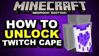 HOW TO GET THE MINECRAFT TWITCH CAPE amp Java Mob Parity added to Minecraft bedrock [upl. by Eesyak70]