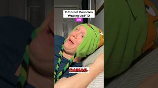 Consoles waking up PT2 comedy funny gamer relatable skit shorts [upl. by Lupiv]