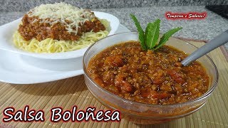 SALSA BOLOÑESA increiblemente fácil y deliciosa [upl. by Eliezer]