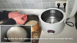 How to make delicious rice using a Reishunger Rice Cooker amp Steamer with KeepWarm Function recipe [upl. by Xuagram]