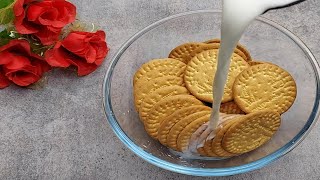 MARIE GOLD BISCUIT CAKE IN KADAI  EASY MARIE BISCUIT CAKE WITHOUT OVEN  BISCUIT CAKE RECIPE [upl. by Ignatius341]