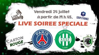 PSG  ASSE Le LIVE  Carton Rouge [upl. by Hsirt]