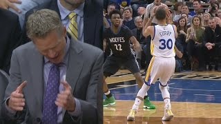 Stephen Curry Passes His Dad in All Time Scoring Steve Kerr Rage [upl. by Llednohs]