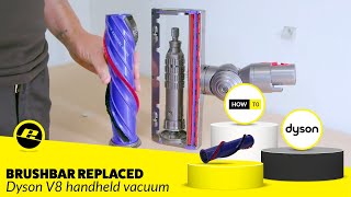 Dyson V8 Vacuum Brushroll ReplacementEasy Agitator Change [upl. by Daberath618]