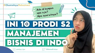 Tonton Ini Sebelum Kuliah S2 Manajemen Bisnis [upl. by Ahsino]