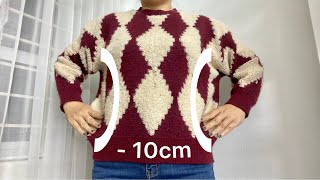 🔥 Great tips to reduce size shrink sweaters in just 5 minutes [upl. by Rosalie]