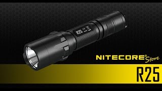 Discontinued Nitecore R25 Rechargeable 800 Lumens Flashlight w Charging Dock [upl. by Ttenneb]