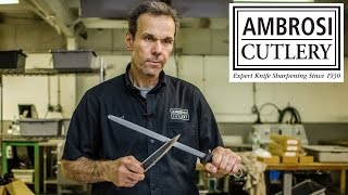 How To Sharpen A Knife by Knife Sharpening Expert Robert Ambrosi [upl. by Nester852]