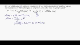 Example of an advanced stoichiometry problem [upl. by Clemens]