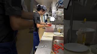 This newcomer showed the Head Chef Fastest way to slice tomatoes 😱🫡 respect shorts ytshorts [upl. by Ennaihs987]