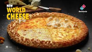 Explore the Dominos World Cheese Pizza featuring 8 Premium Cheeses [upl. by Terrill]